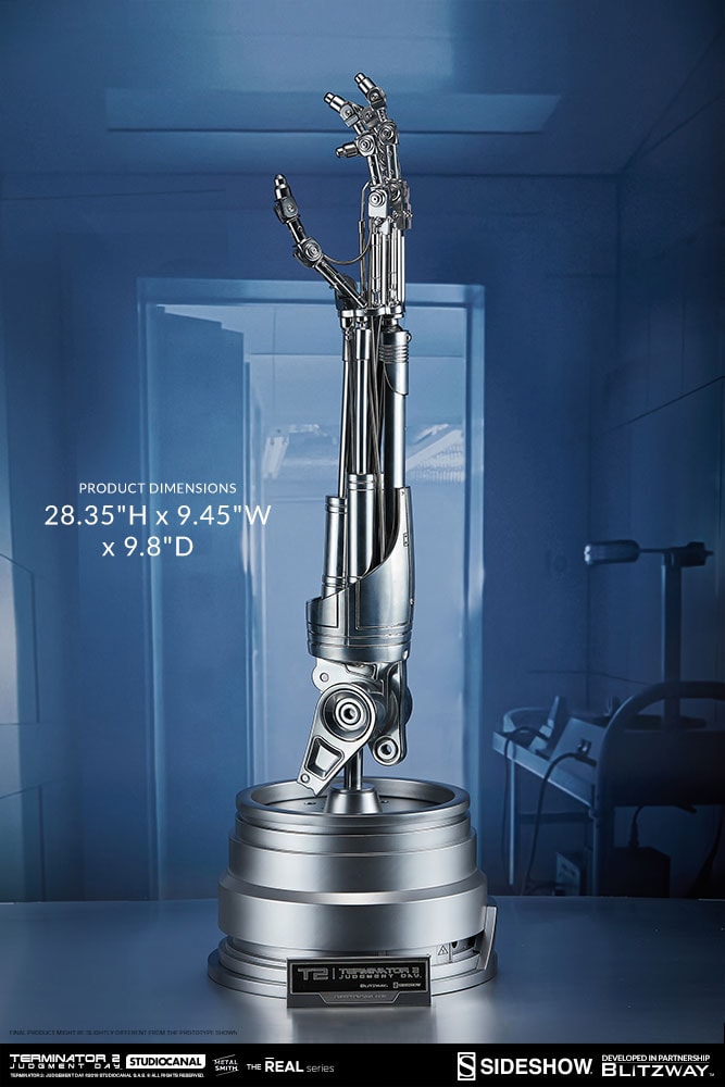 Terminator T-800 Endoskeleton Arm and Brain Chip Collectible Set - Prototype Shown View 2