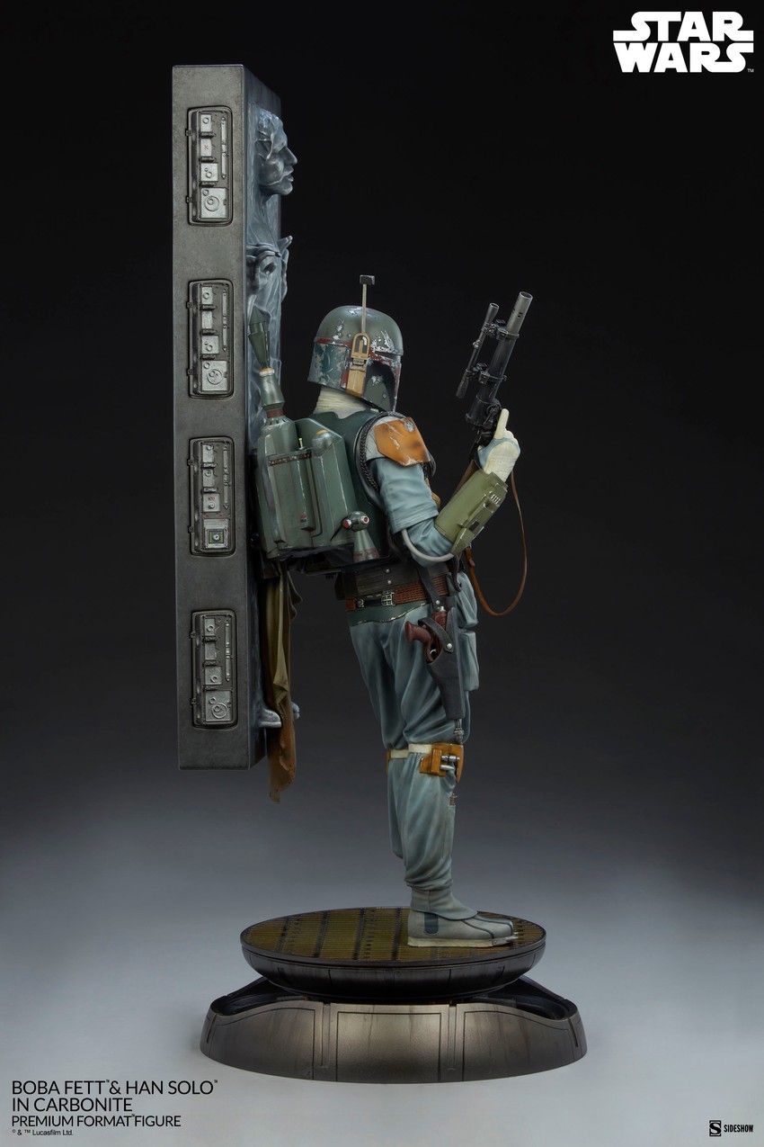 Boba Fett and Han Solo in Carbonite- Prototype Shown View 2