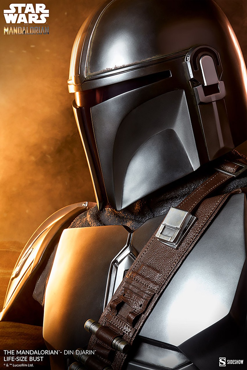 Star Wars The Mandalorian - Din Djarin Life-Size Bust - Prototype Shown View 6