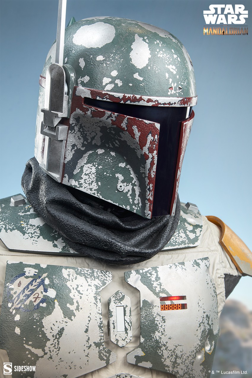 Star Wars Boba Fett™ Life-Size Bust - Prototype Shown View 4