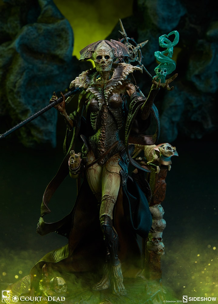 Court of the Dead Xiall - Osteomancers Vision Statuette  View 1