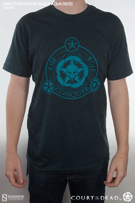 Unsettled Union Black-Aqua T-Shirt- Prototype Shown