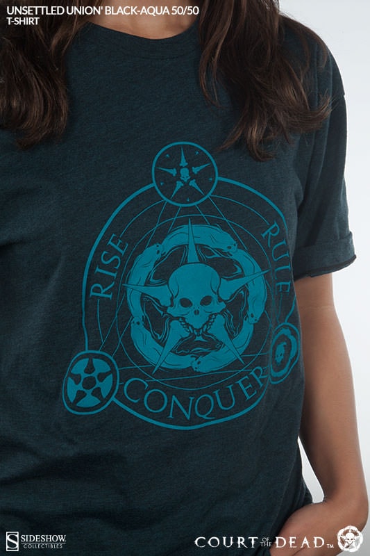 Unsettled Union Black-Aqua T-Shirt- Prototype Shown View 4