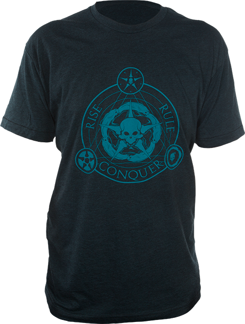 Court of the Dead Unsettled Union Black-Aqua T-Shirt Apparel - Prototype Shown View 6