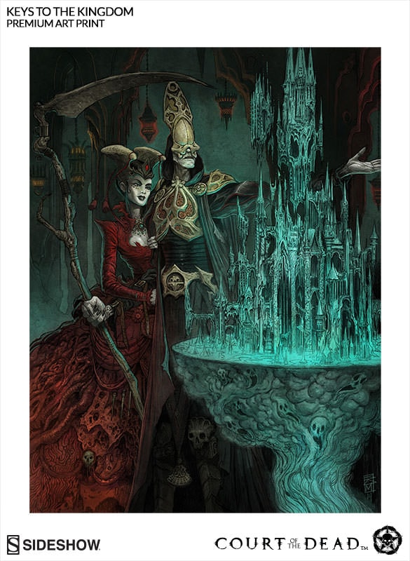 Court of the Dead Keys to the Kingdom Art Print  Exclusive Edition - Prototype Shown View 3