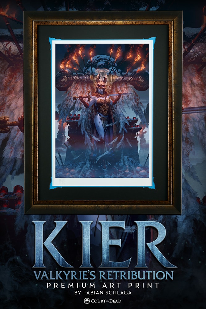 Court of the Dead Kier Valkyries Retribution Art Print  Exclusive Edition  View 2