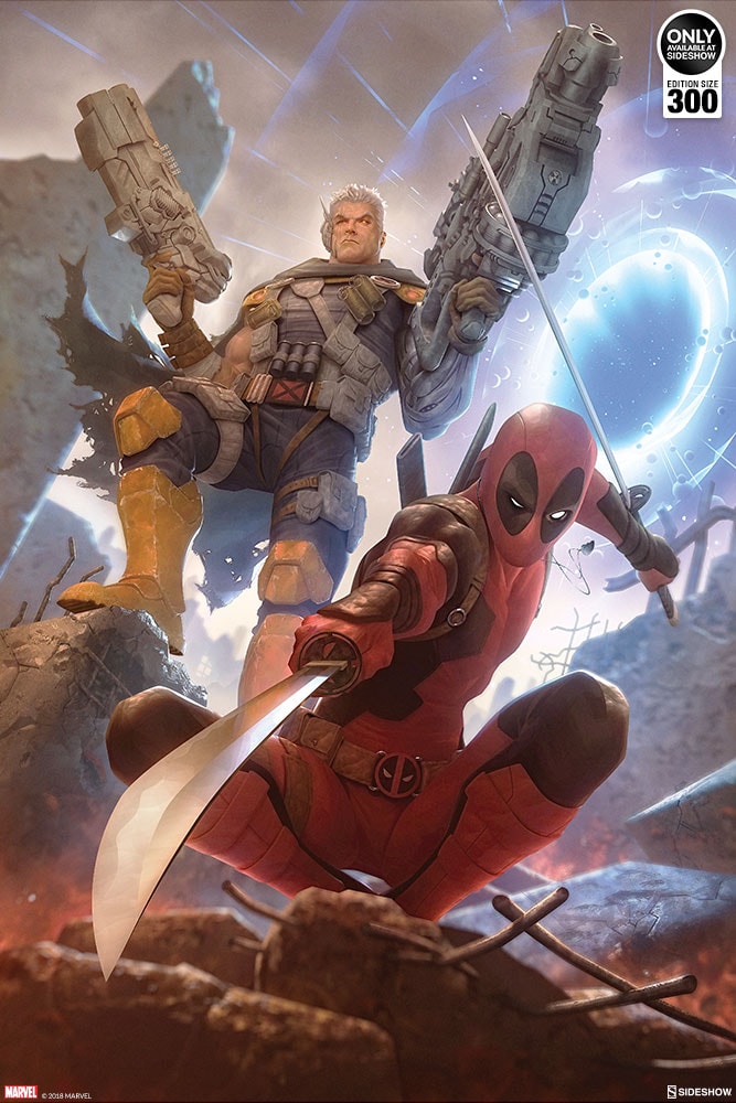 Marvel Deadpool and Cable Art Print  Exclusive Edition  View 4
