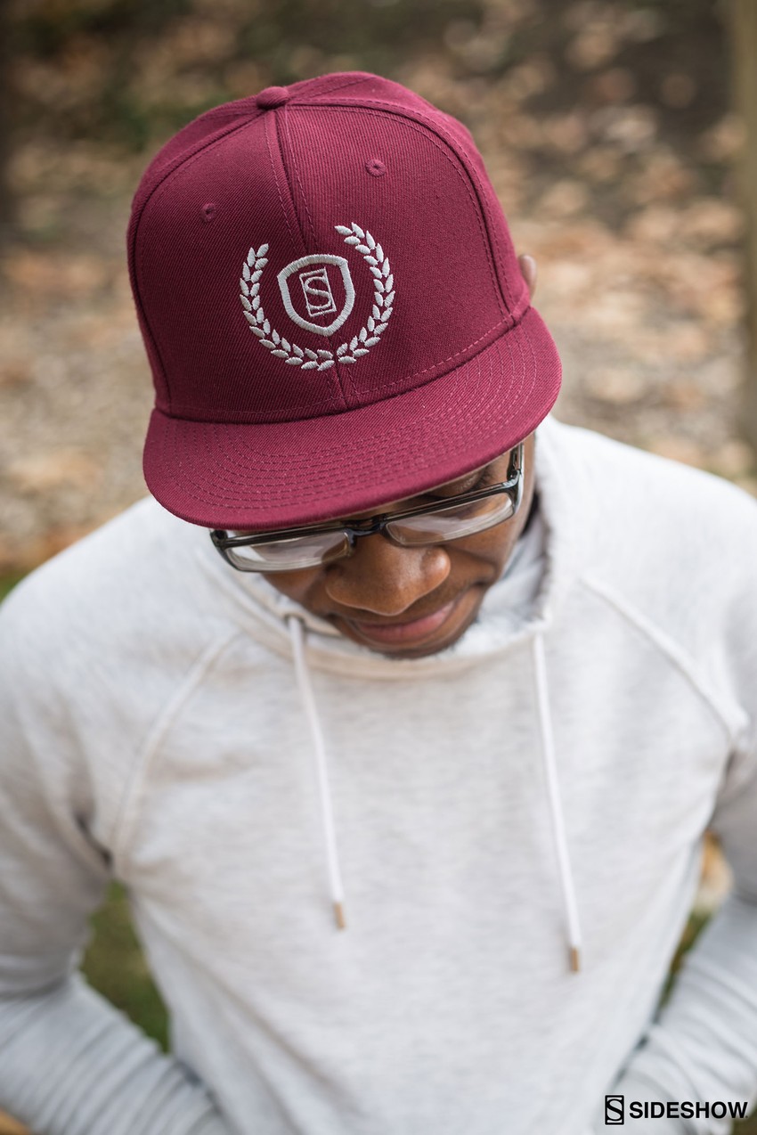 Sideshow Collectibles Sideshow Burgundy Snapback Cap Apparel  View 3
