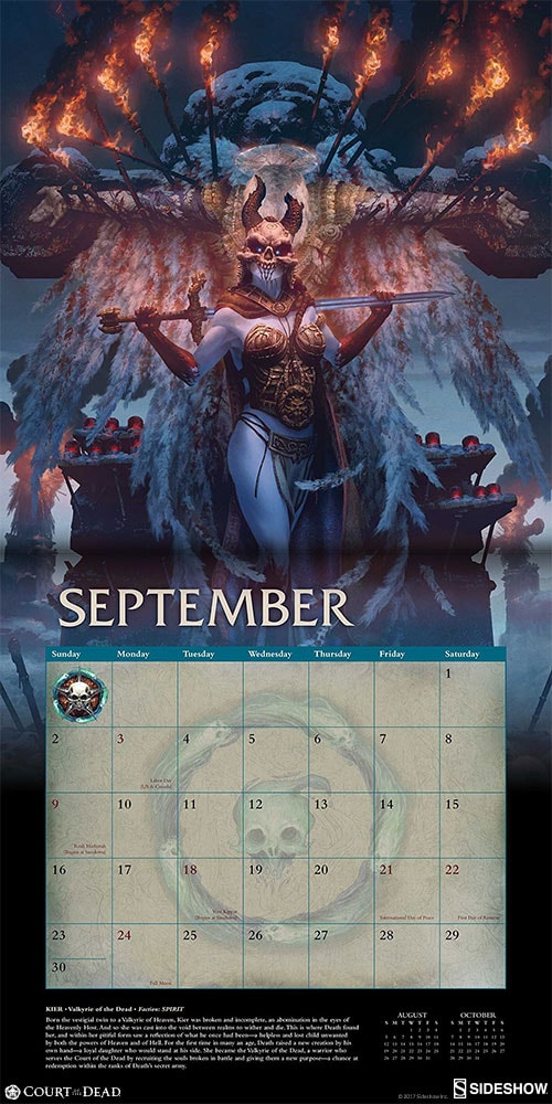 Court of the Dead Court of the Dead 2018 Wall Calendar Miscellaneous Collectibles  View 2