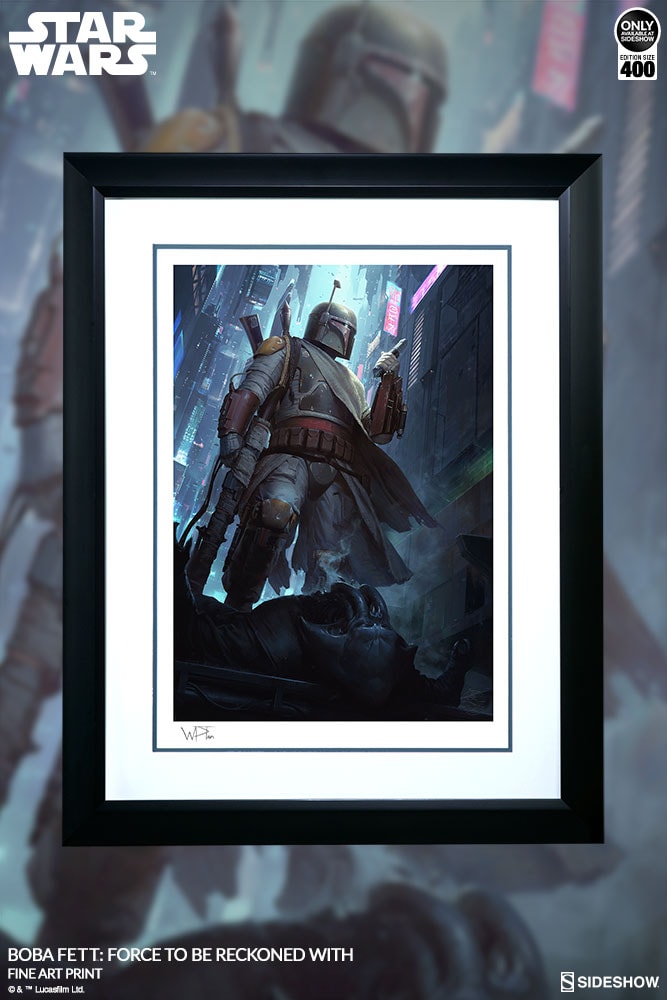 Star Wars Boba Fett Force to Be Reckoned With Art Print  Exclusive Edition  View 2