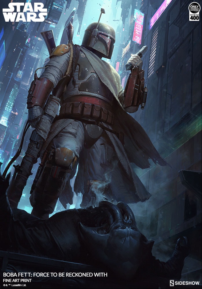 Star Wars Boba Fett Force to Be Reckoned With Art Print  Exclusive Edition  View 4