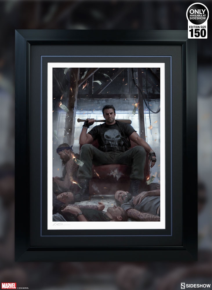 Marvel Punisher on Throne Art Print  Exclusive Edition  View 2