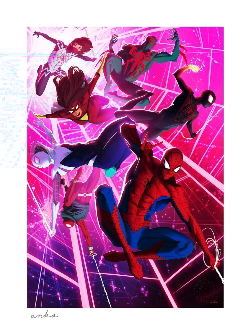 Marvel Heroes of the Spider-Verse Art Print  Exclusive Edition  View 2