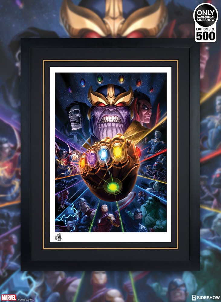 Marvel Thanos & Infinity Gauntlet Art Print  Exclusive Edition  View 2