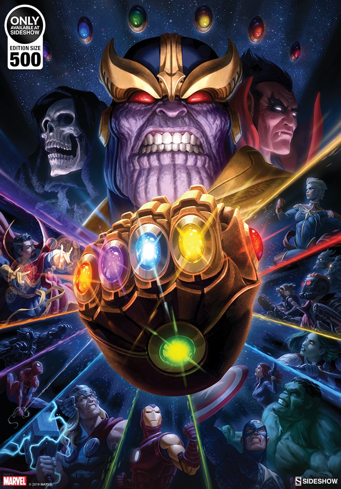 Marvel Thanos & Infinity Gauntlet Art Print  Exclusive Edition  View 4