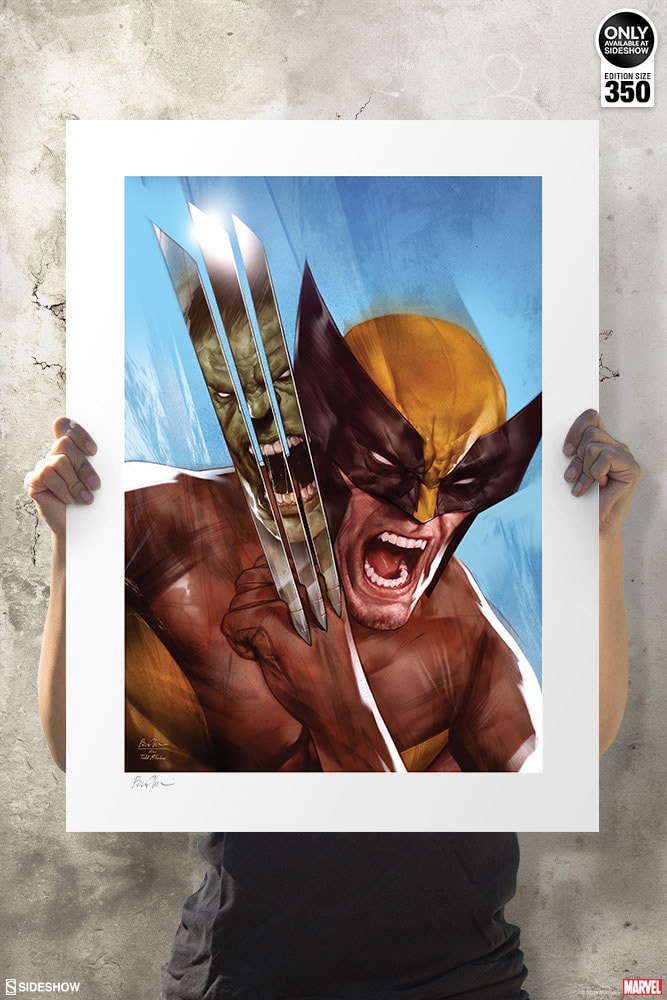 Marvel The Incredible Hulk vs Wolverine Art Print  Exclusive Edition  View 6