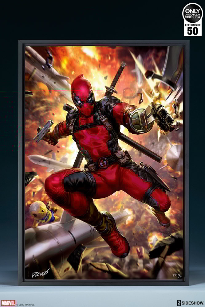 Deadpool Metal Print Close-up