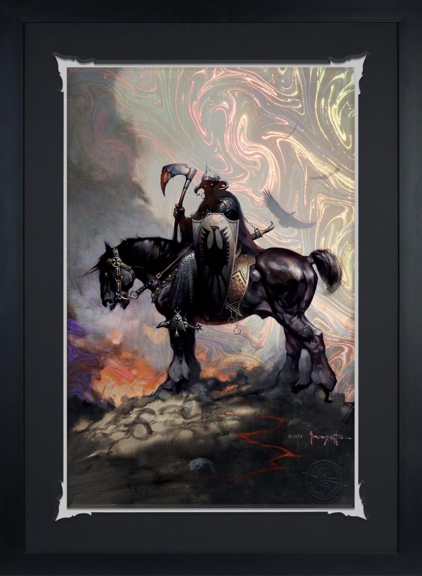 Frank Frazetta Death Dealer I Rainbow Lava Holofoil Art Print  View 5