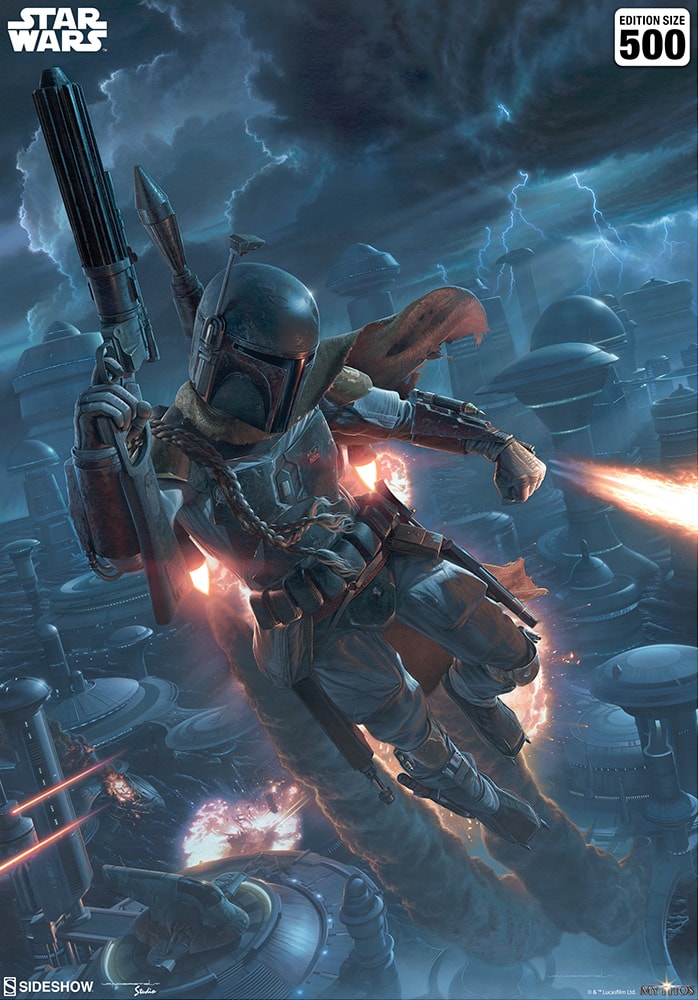 Star Wars The Mercenary Art Print  Exclusive Edition  View 4