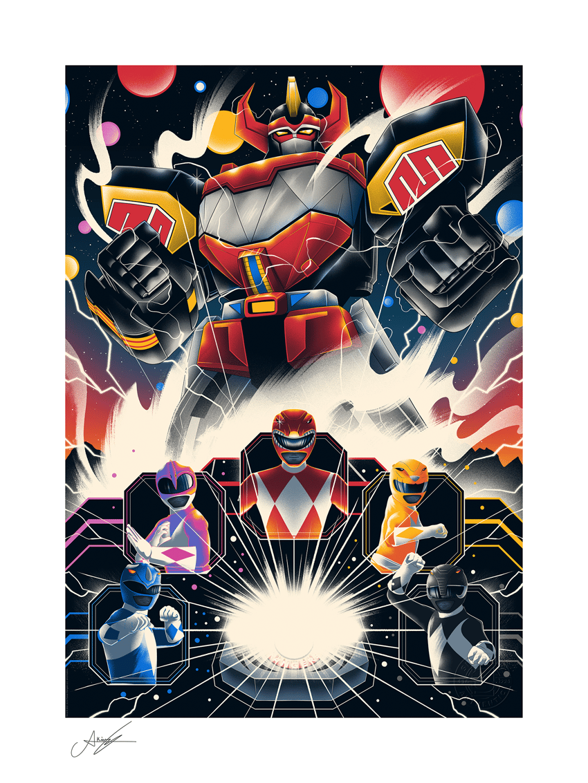 Mighty Morphin Power Rangers Mighty Morphin Power Rangers! Art Print  Exclusive Edition  View 2