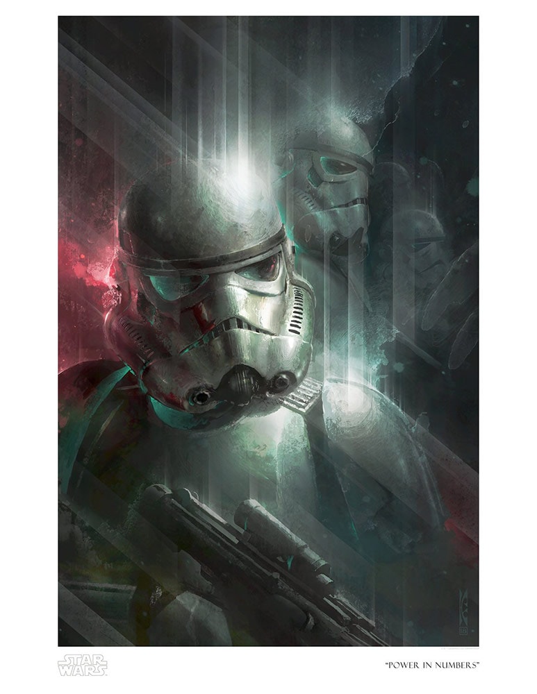 Star Wars Power in Numbers Art Print - Prototype Shown View 3