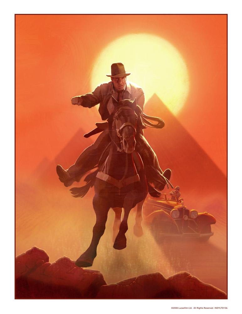 Indiana Jones Escape from Atens Tomb Art Print - Prototype Shown View 3