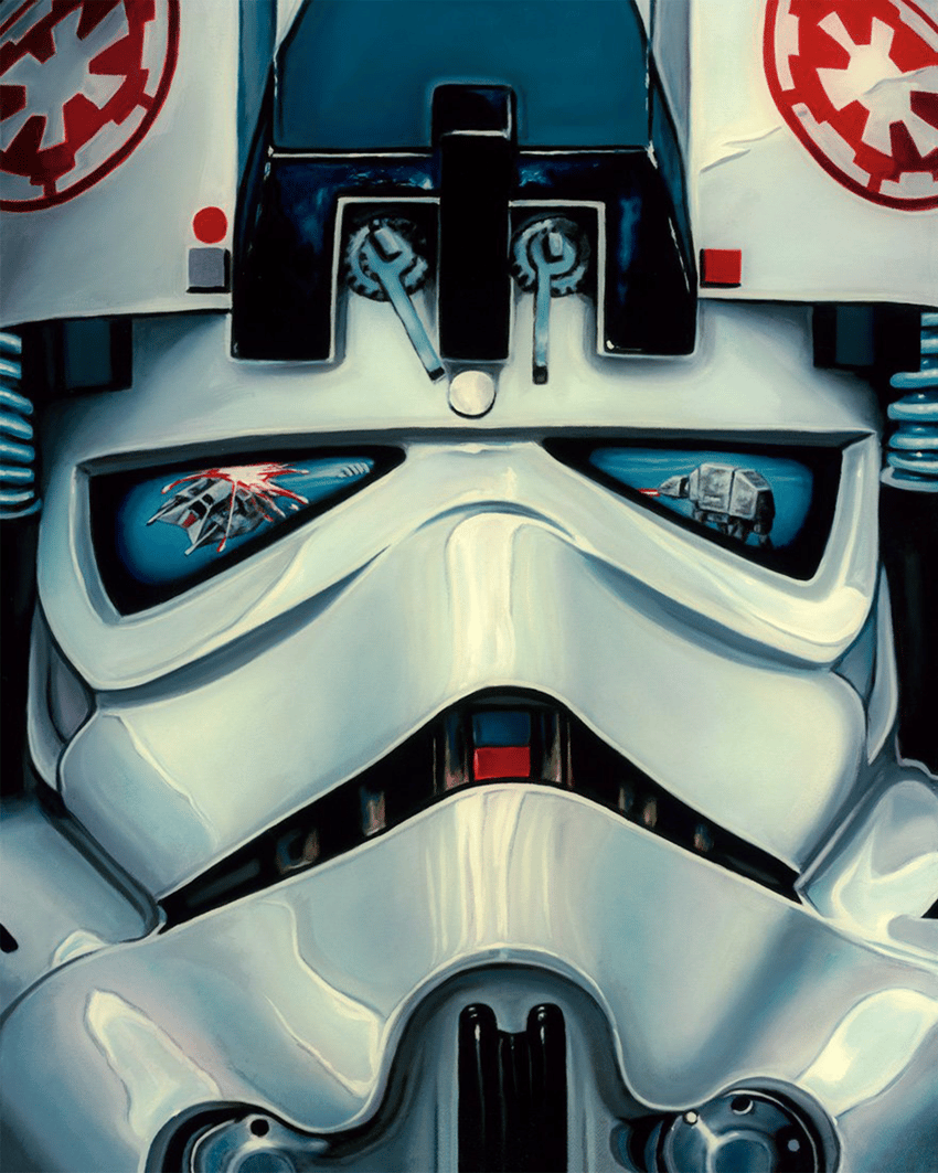 Star Wars AT-AT Driver Art Print - Prototype Shown View 4