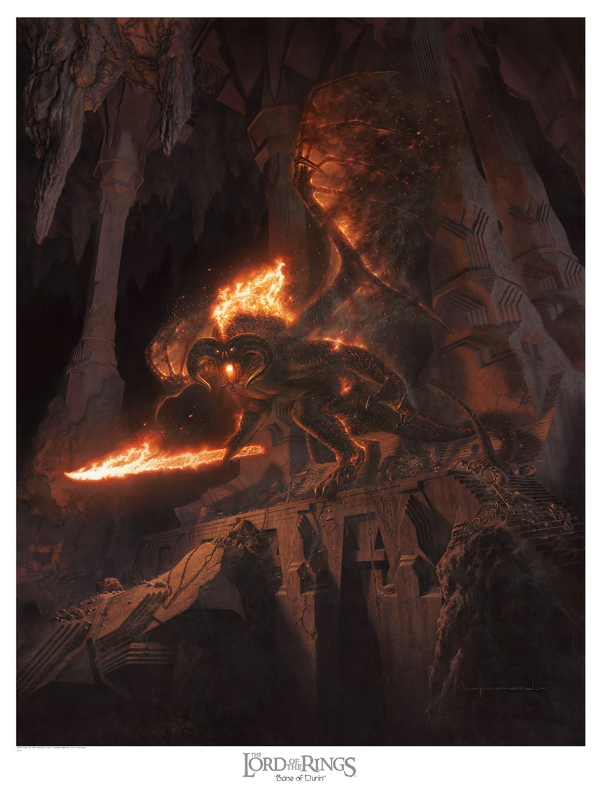The Lord of the Rings Bane of Durin Art Print  View 3