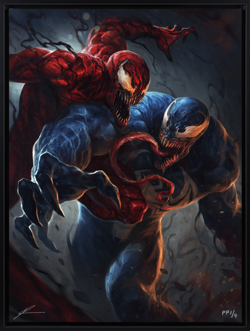 Marvel Venom vs Carnage Art Print  Exclusive Edition  View 2