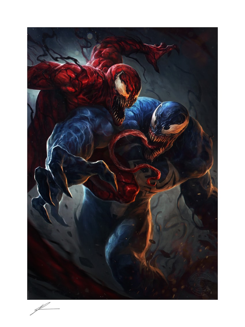 Marvel Venom vs Carnage Art Print  Exclusive Edition  View 2