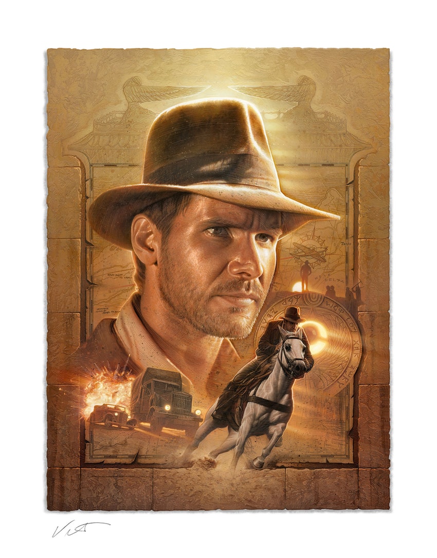 Indiana Jones: Pursuit of the Ark Fine Art Print by Jerry