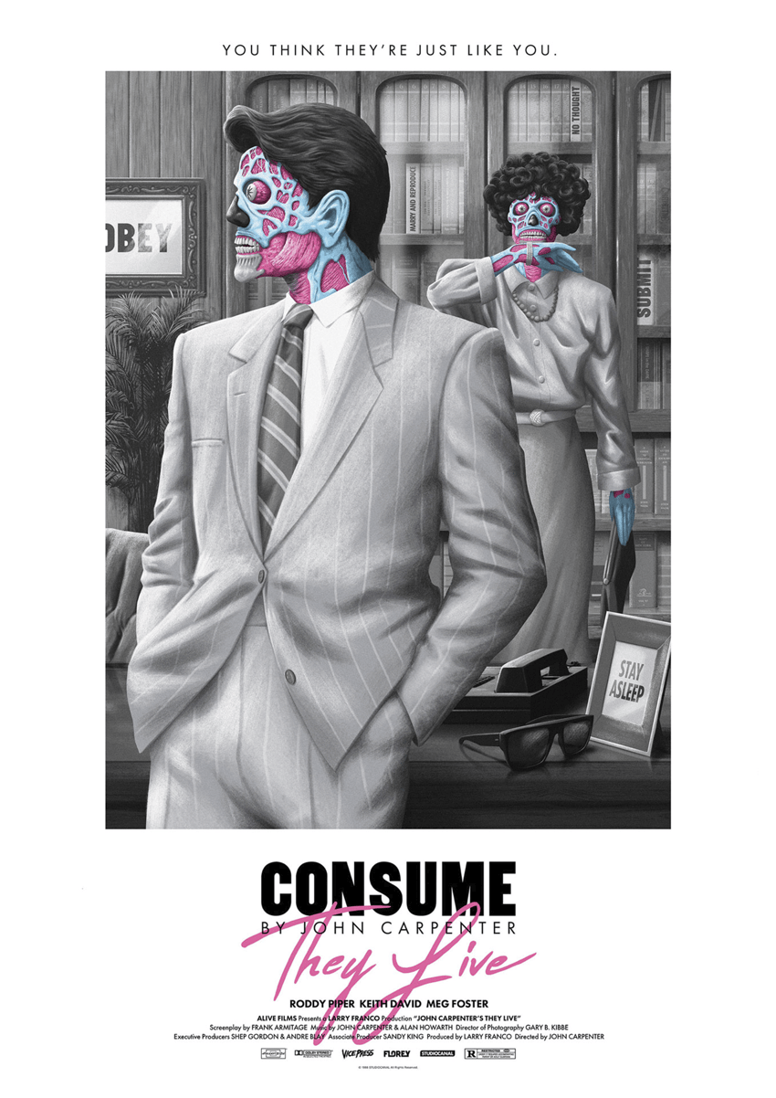 They Live They Live White Variant (Editions) Movie Poster  View 4