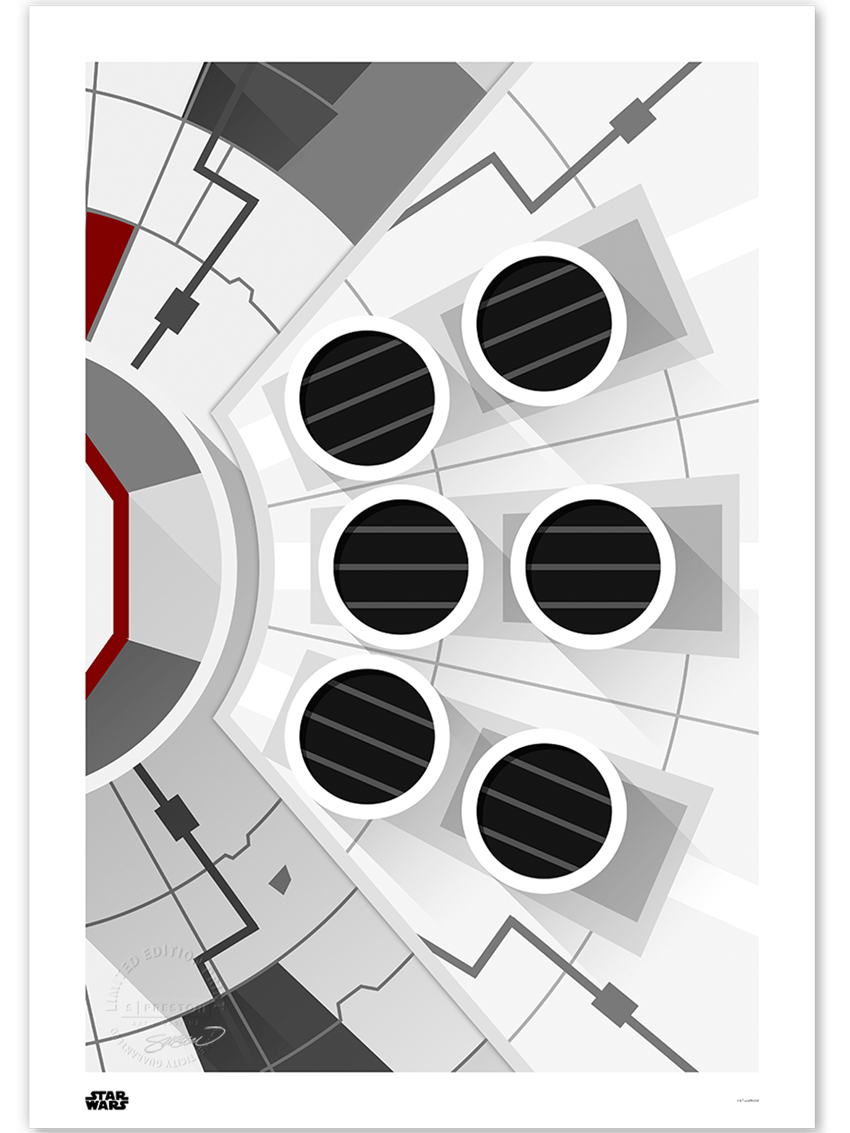 Minimalist Millennium Falcon