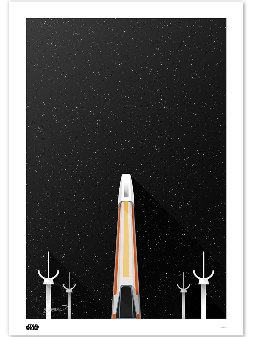 Minimalist X-Wing Fighter