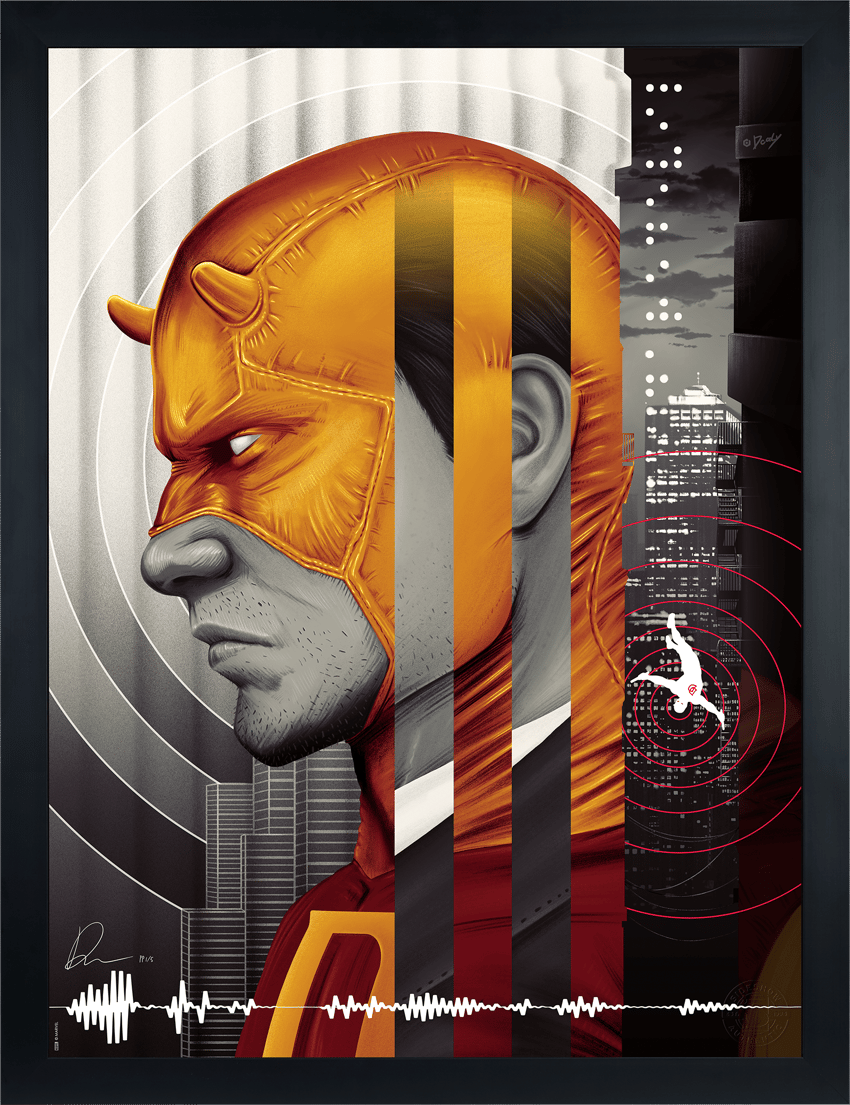 Marvel Daredevil: The Man Without Fear Yellow Variant Art Print  Exclusive Edition  View 2