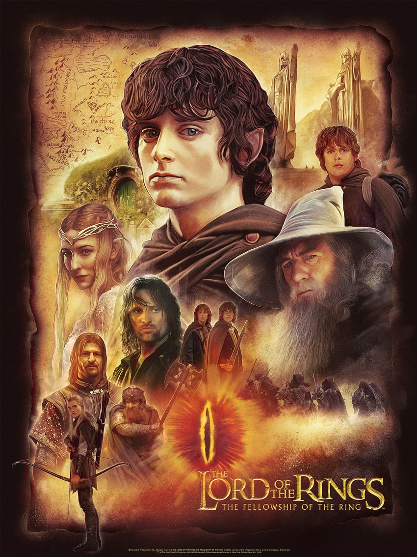 The Lord of the Rings: The Fellowship of the Ring Fine Art Print