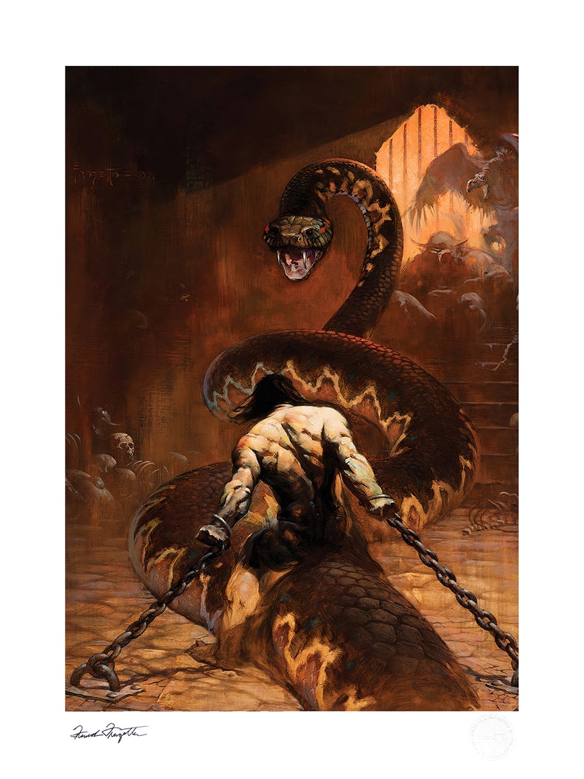 Chained Fine Art Print by Frank Frazetta | Sideshow Collectibles