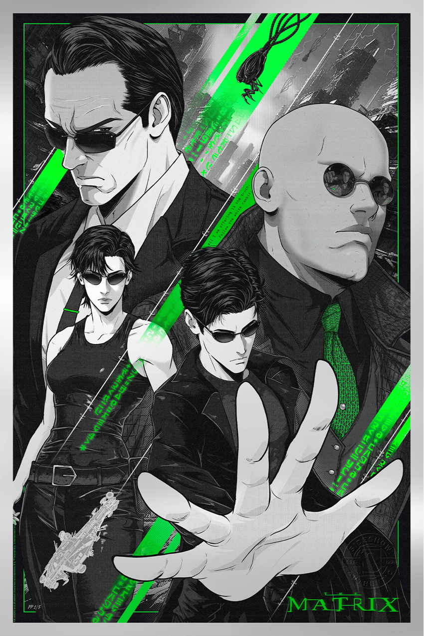 The Matrix The Matrix: Free Your Mind Silver Foil Variant Art Print  Exclusive Edition  View 4