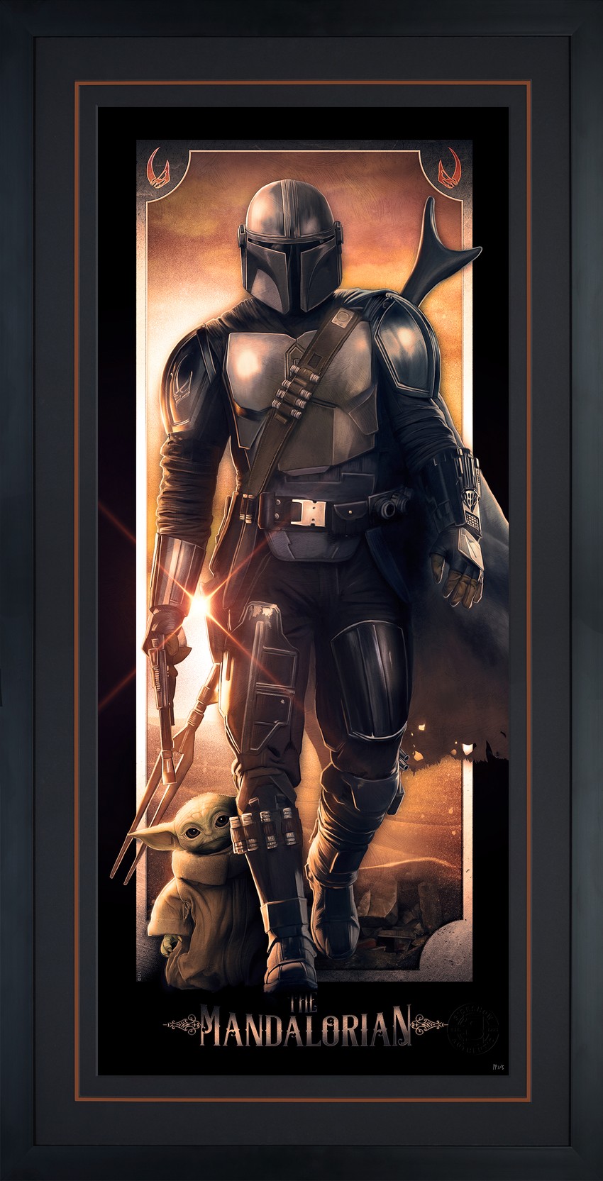 Star Wars™: The Mandalorian Fine Art Print by Rich Davies