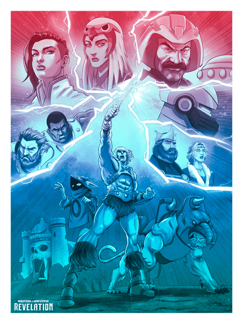Masters of the Universe Revelation: Heroes Variant Art Print  View 3