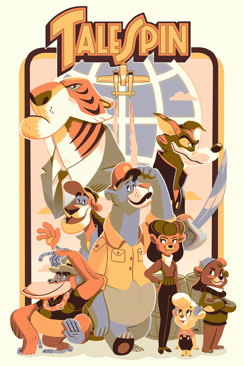 Disney TaleSpin "Spin It" Art Print  View 3