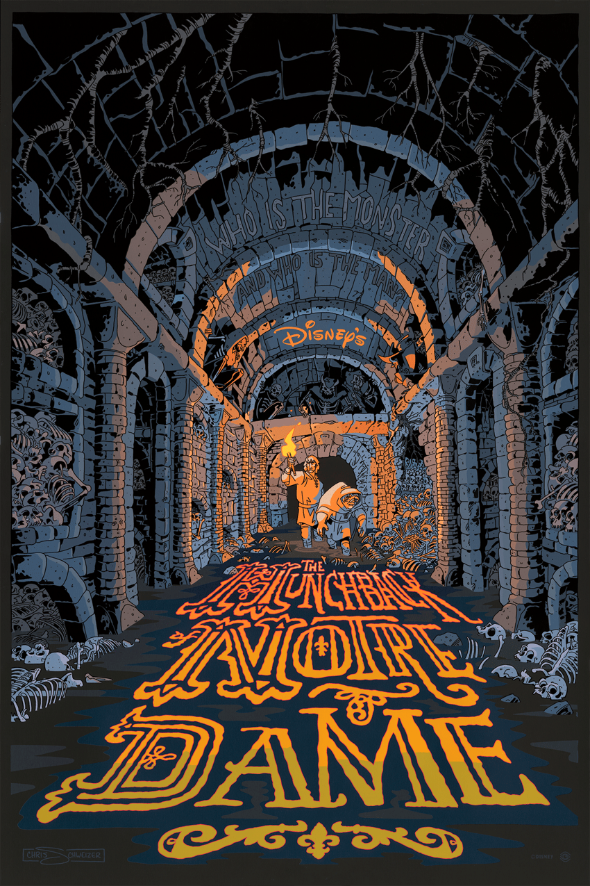Hunchback of Notre Dame Art Print by Cyclops Print Works