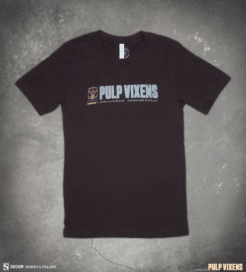 Sideshow Originals Pulp Vixens: Mr. Sin T-Shirt (Brown) Apparel - Prototype Shown View 5