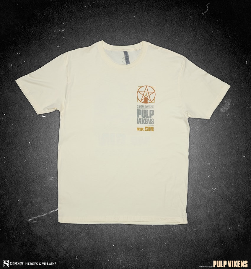 Sideshow Originals Pulp Vixens: Mr. Sin T-Shirt (Natural) Apparel - Prototype Shown View 5