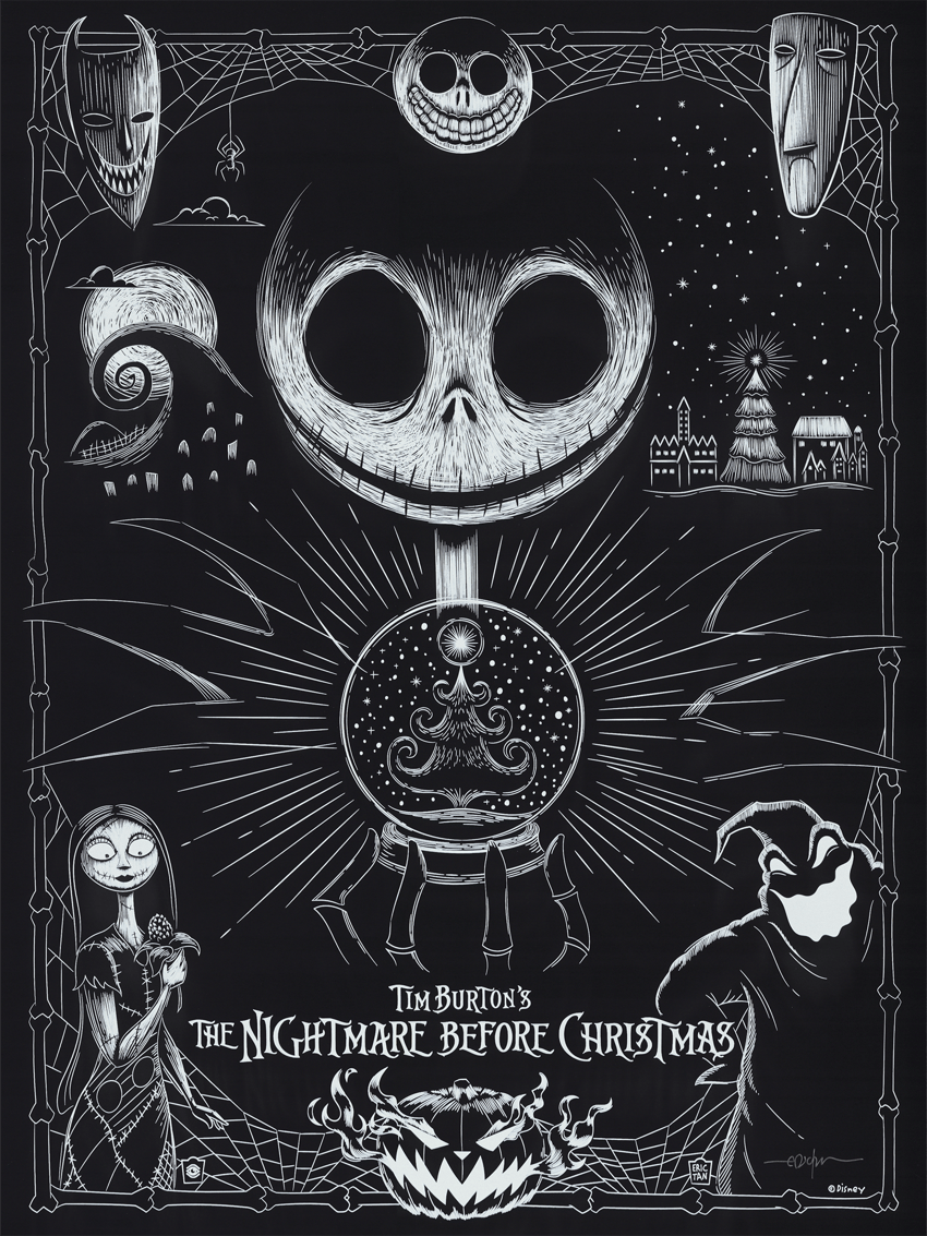 The Nightmare Before Christmas Art Print by Cyclops Print Works