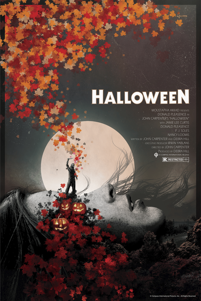 Halloween By Edgar Ascensão (Pearlescent) Movie Poster by Moor Art