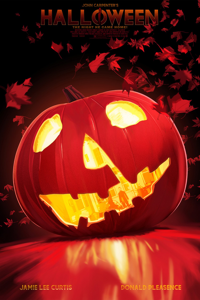 Halloween By Dark Inker (Pearlescent) Movie Poster by Moor Art