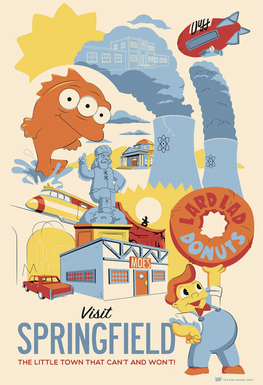 Springfield: A Hidden Gem Art Print by ACME Archives Sideshow