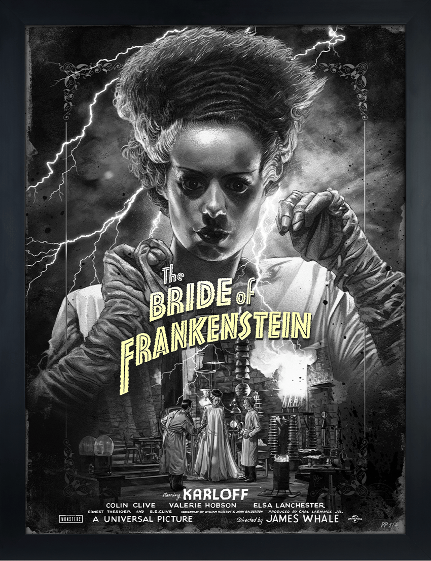 Universal Monsters Bride of Frankenstein (Silver Screen) Movie Poster  Exclusive Edition  View 6