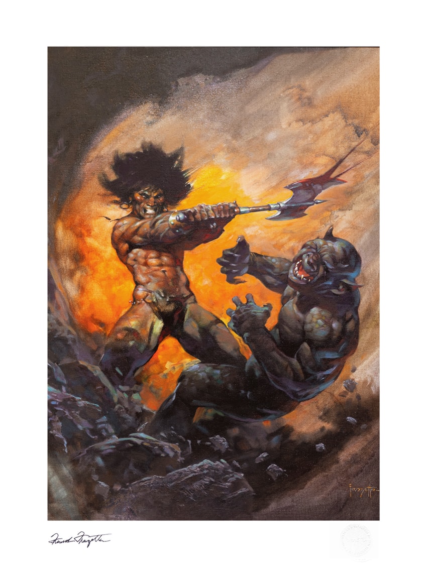 Frank Frazetta Barbarian with an Axe Art Print  View 5